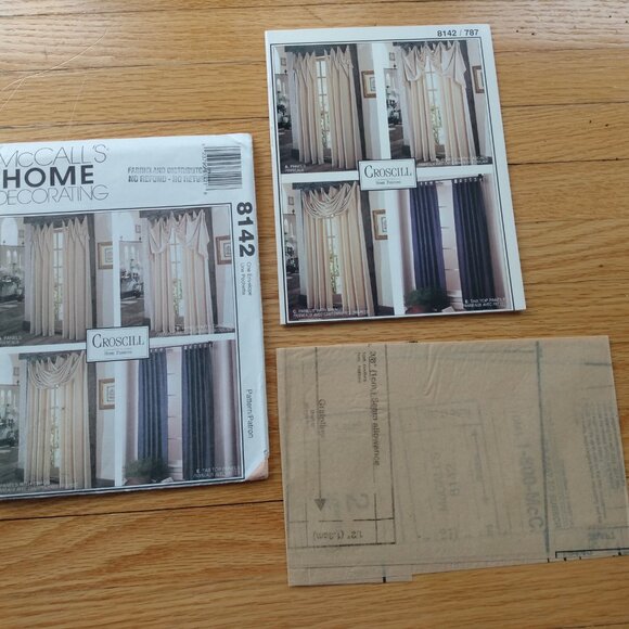 Curtains Sewing Pattern Drapes Valances McCalls 8142 DIY Window Treatments UNCUT - Picture 8 of 8